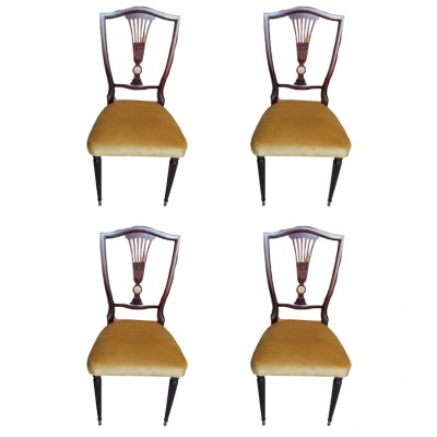 Komplet 4 krzeseł w stylu Empire